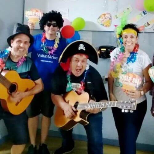 Voluntários realizam “Serenata de Carnaval” em hospital de Uruguaiana